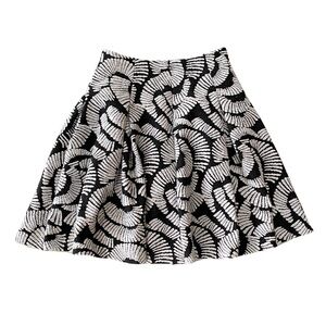HUNTER BELL Black & White Kramer Circle Skirt - Size 2